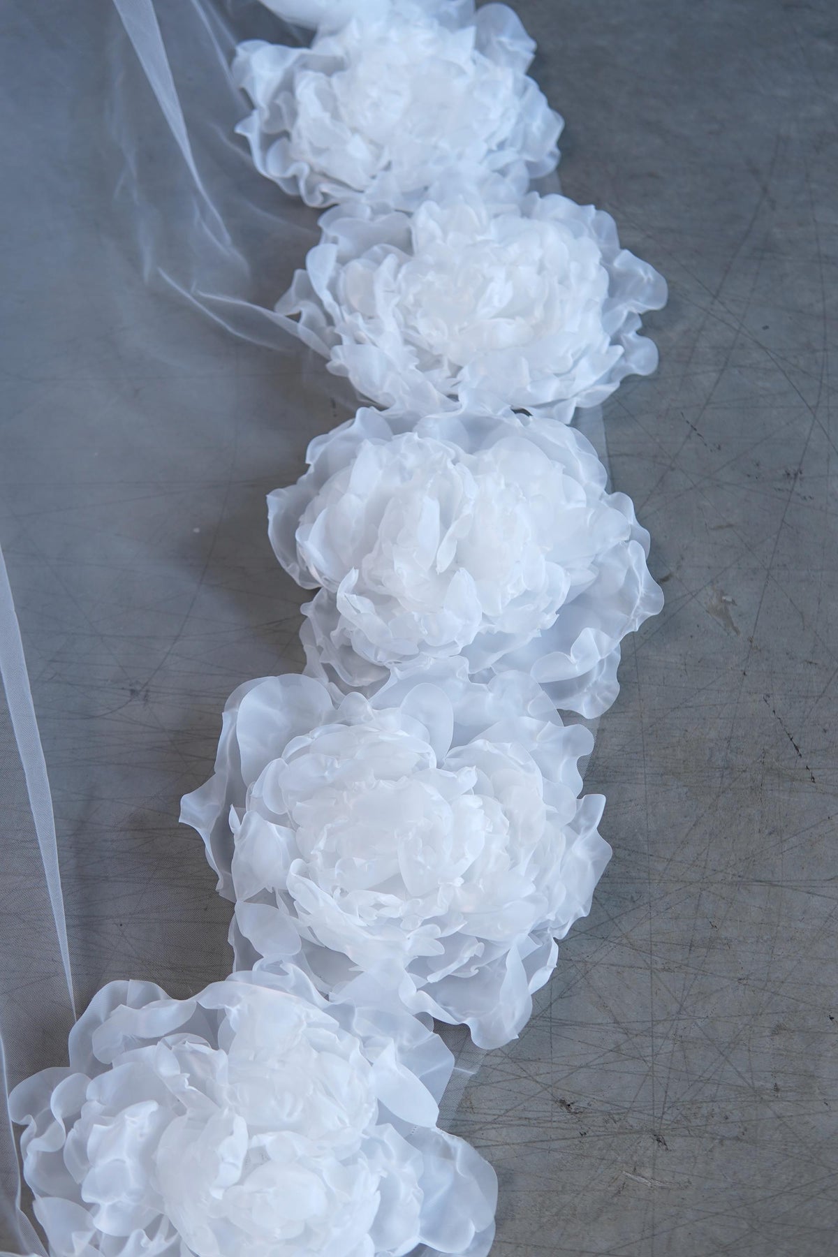 Custom bridal veil