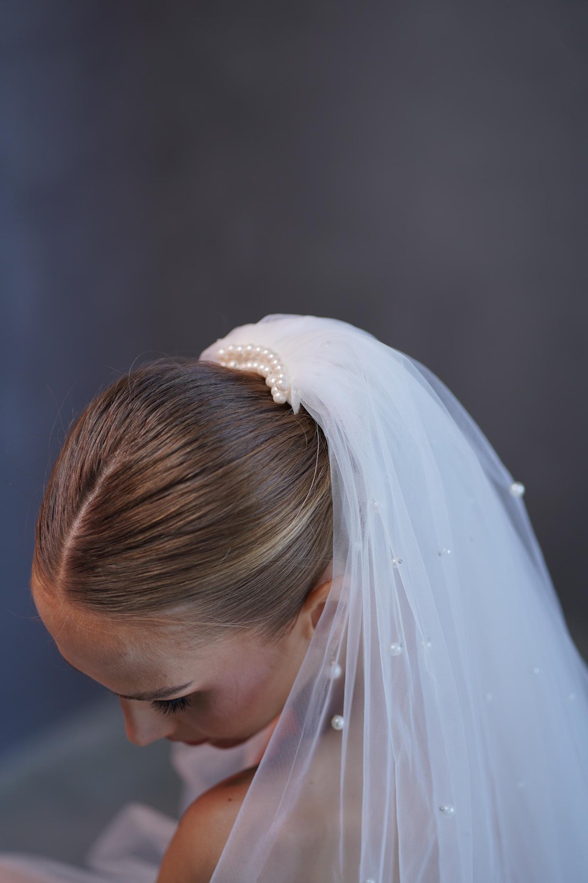 Custom bridal veil